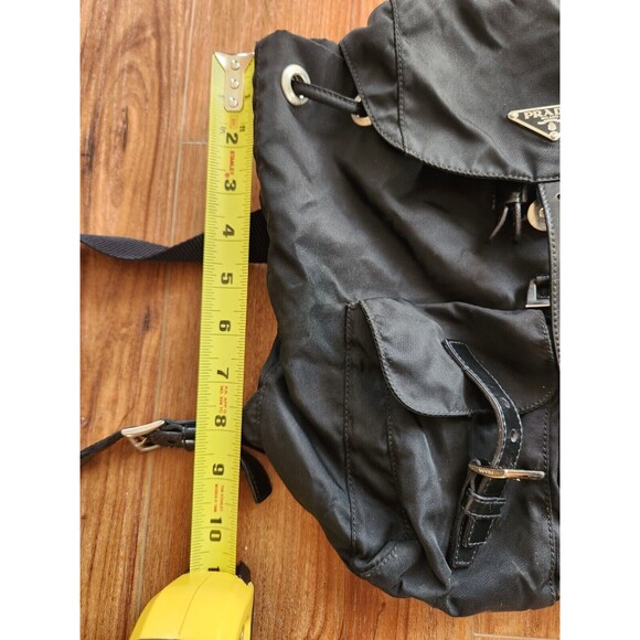 100% Authentic Prada Backpack Nylon Black Vintage With Authenticity - Picture 11 of 13